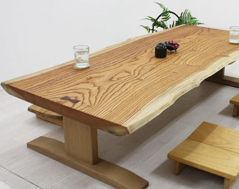 【A1348】欅玉杢（たまもく） 一枚板 ローテーブル 一枚板テーブル・無垢家具通販 近藤工芸
